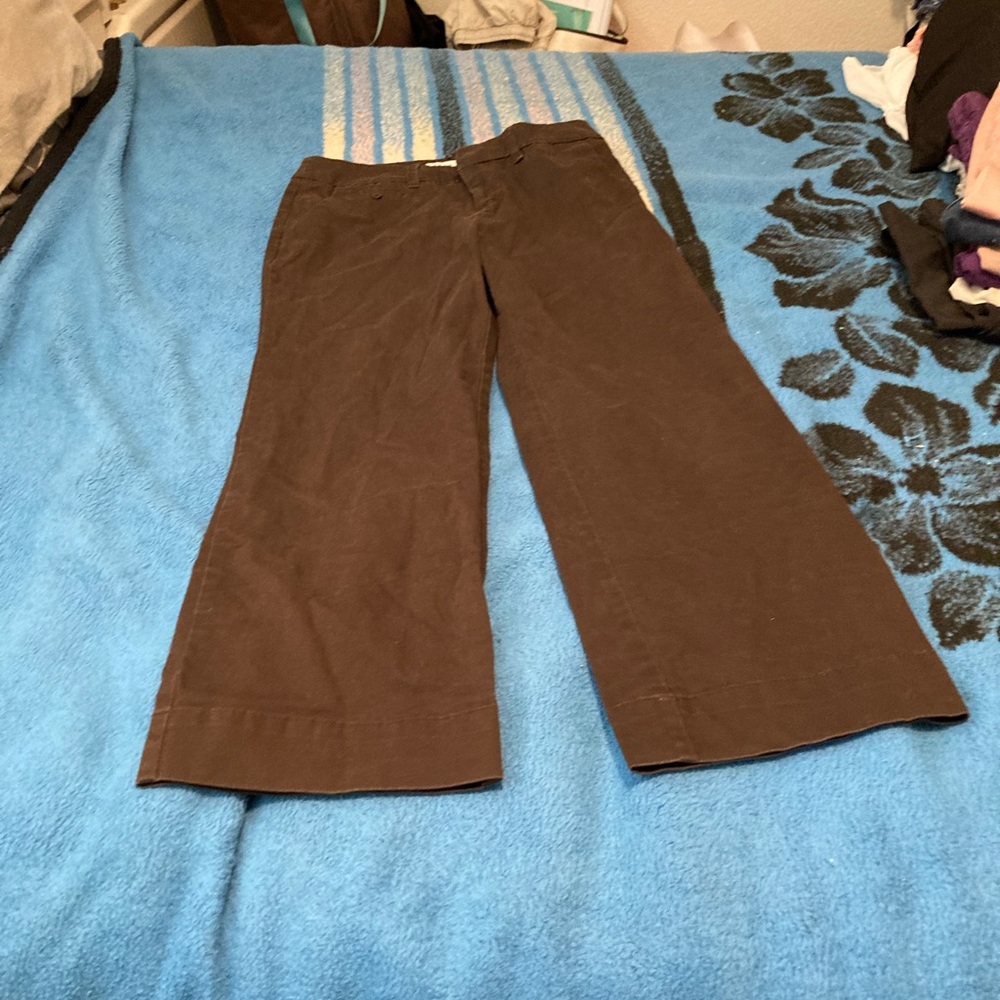 Dark brown capris size 2